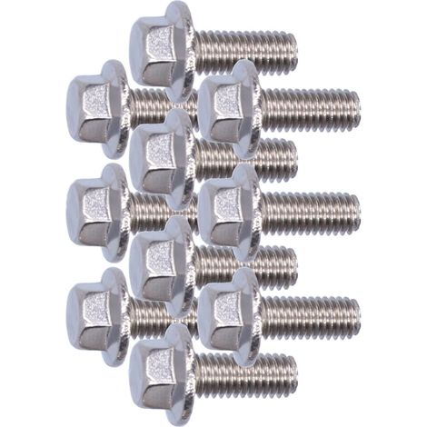 Lot de 10 vis à tête hexagonale à bride en acier inoxydable 304, accessoires M5, 10/12/16/20/25/30/35/40 mm, M5x12 (1/5)