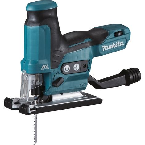 Makita – Scie sauteuse 12V JV102DZJ – Moteur Brushless – Coupes inclinées jusqu'à 45° – Base en aluminium pour précision – Éclairage LED