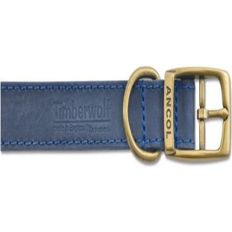 Ancol Timberwolf Leather Collar Blue Size 2 - PK 1 - 314151 (1/5)