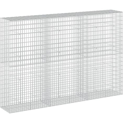 Gabion avec fil de 5 mm et maille de 5x10 cm 300x50x200 cm vidaXL (1/5)
