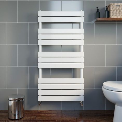 DuraTherm Flat Panel Heated Towel Rail White - 1200 x 600mm (1/5)