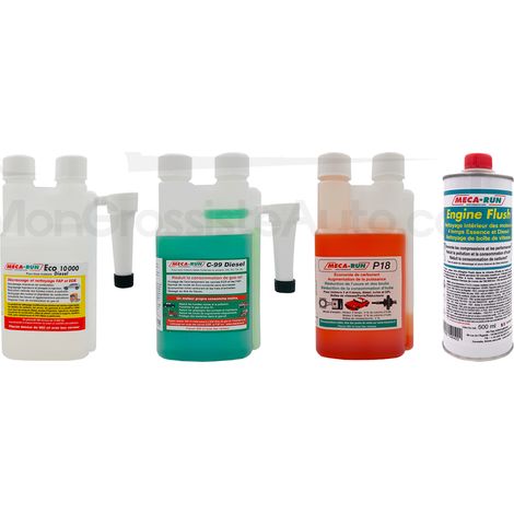 Pack premium diesel Mecarun (ECO 10000 + P18 + C99 + Engine Flush) 500ml