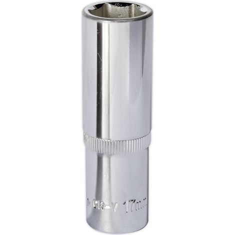Sealey SP1217D Premier Fully Polished Deep Socket 1/2"Sq Drive 17mm (1/2)
