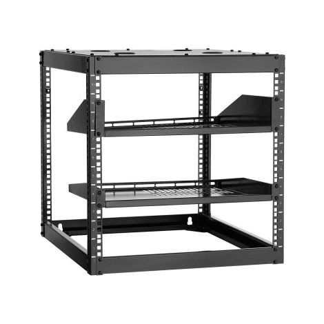 Rack de Serveur à Cadre Ouvert 10U Support de Réseau Autoportant (1/5)