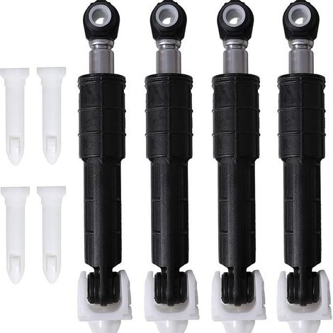 Convient pour WH01X10343 WH01X10260 Convient pour PS1482318 Accessoires d'amortissement des vibrations - Amortisseurs pour machine à laver - Lot de 4 + 4 broches (1/4)