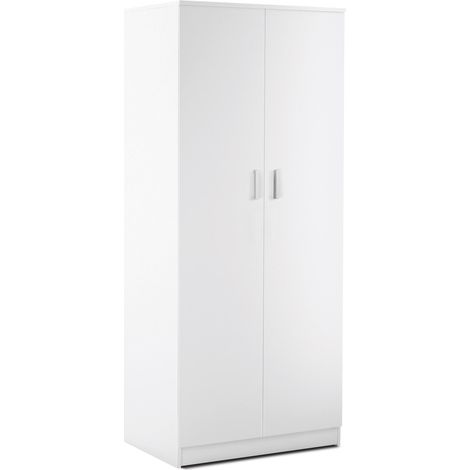 Armadio 2 Ante 77x182x52 cm Bianco Lisco (1/2)