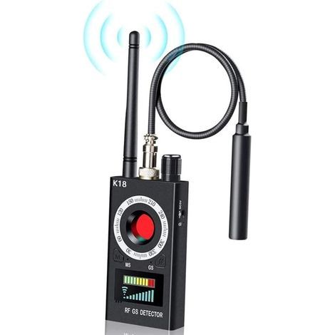 K18 DéTecteur RF sans Fil Anti-Espion,DéTecteur de CaméRa CachéE Anti Espion,Multi-Fonction GSM Finder Radar Radio Scanner Alarme De Signal sans Fil (1/5)