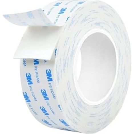 Double-sided adhesive tape for indoor and outdoor use, waterproof, mounting tape for heavy objects, PE foam, for fixing objects, for permanent applications - (10 mm x 3 m)