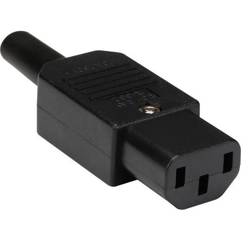 CONNECTEUR AC FEMELLE - POUR CÂBLE - 10 A VELLEMAN ACF1N (1/4)