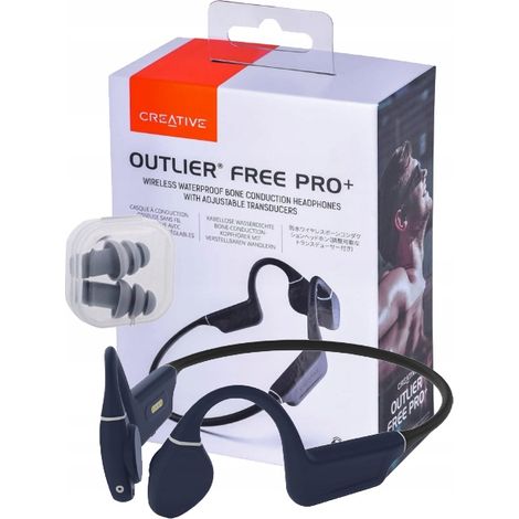 Auriculares inalámbricos de conducción ósea Creative Outlier Free Pro Plus, color negro, Bluetooth 5.3 (1/5)