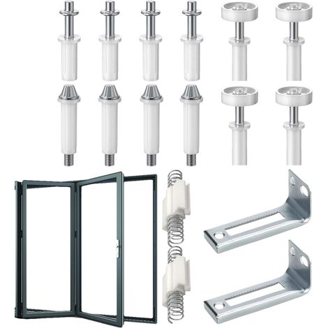 Metal Bifold Door Hardware, Multipurpose Closet Door Repair Kit, Accurate Replacement Parts, Perfect For Smooth Folding In Kitchen, Bedroom