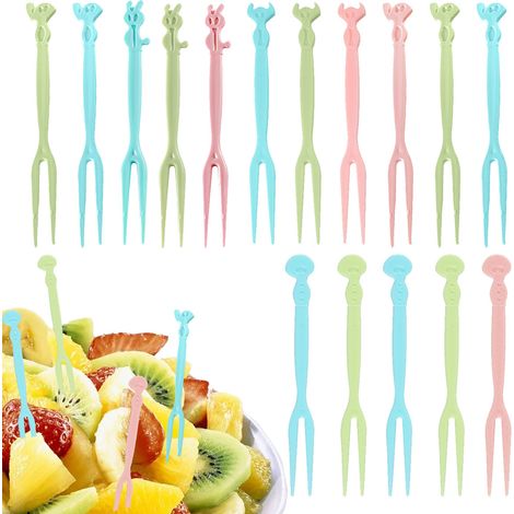 Fourche À Fruits Jetable - Fourche À Dessert En Plastique - Pour Fruits Gâteaux Et Pâtisseries - Lot De 150 Pièces (1/5)