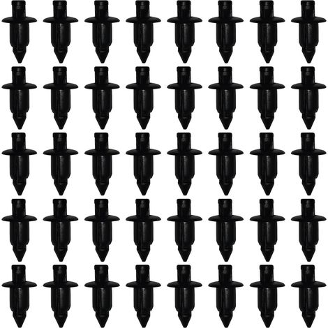 Lntyq Rivets en plastique, clips de fixation automobile, 50 clips de fixation de carrosserie pour Yamaha/Suzuki/Kawasaki/Forza, clips de carénage en plastique, trou de 6 mm