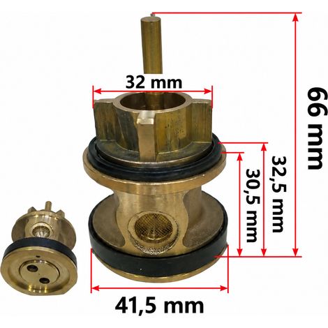 Cartouche de Valve WC modèle 12 cartouche de valve TO petite taille Chasse d'Eau 1 × 1 × 1 cm 1 g – Livraison gratuite