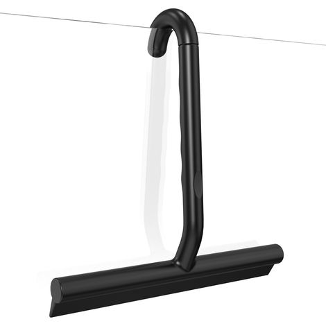 Raclette Douche Silicone, Crochets intégrés pour Une Suspension Facile, Raclette vitre Douche Convient pour Salle de Bains (1/5)