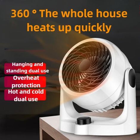 Souffleur d'air chaud 220 V, chauffage électrique à économie d'énergie, dissipateur thermique à ailettes en aluminium, 1800 W (1/5)