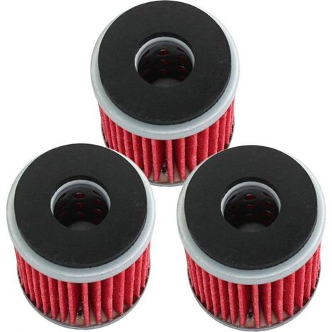 Lot de 3 filtres à huile pour WR 250, YBR 250, X-Max 125 YFM 250, YFZ 450, YZ 250, YZF 125 R Remplace HF140 (1/5)