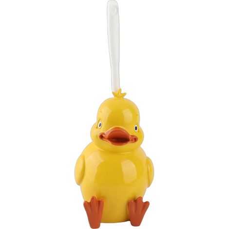 Brosse WC jaune, pour salle de bain et toilettes domestiques (1/5)
