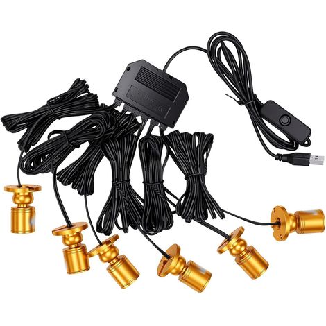 Mini LED Spotlight for Jewelry Display, USB (One to Six) (1/5)