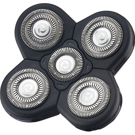 Accessoires pour tondeuse à cheveux à cinq lames pour crânes chauves lames de tondeuse à cheveux pour crânes chauves.
