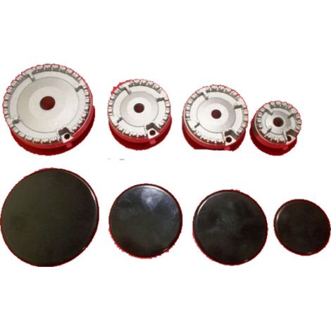 KIT BRUCIATORI E PIATTELLI PIANO COTTURA ARISTON INDESIT NARDI FRANKE