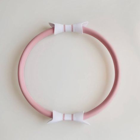Anello Pilates leggero con doppie maniglie per modellare i muscoli e per esercizi di yoga, per cosce e braccia - rosa (1/5)