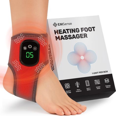 Masseur Pied 3 En 1, Massage Pieds électrique Chauffant 3 Modes de Massage et Fonction Chauffante Thermo Masseur Pied, Appareil Massage Pied et Cheville pour Soulager La Fatigue (1/5)
