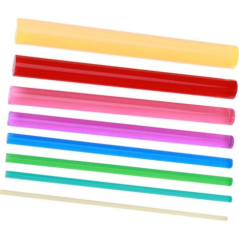 Outil à pointiller mandala en bâtonnet acrylique (lot de 8) pour la peinture sur roches, la sculpture sur poterie et le nail art. Modèle n° 1. (1/5)