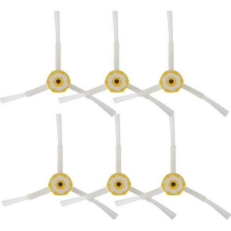 Enowelir Lot de 6 brosses latérales de rechange pour aspirateur Roomba série 500/600/700 (1/4)
