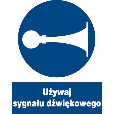 ZNO-21 - Segnale di obbligo - usare il segnale acustico