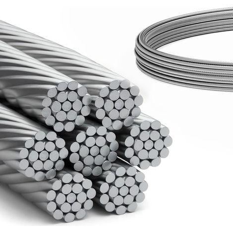 DQ-PP Câble acier inoxydable 2mm 10m 7x19 (1/5)