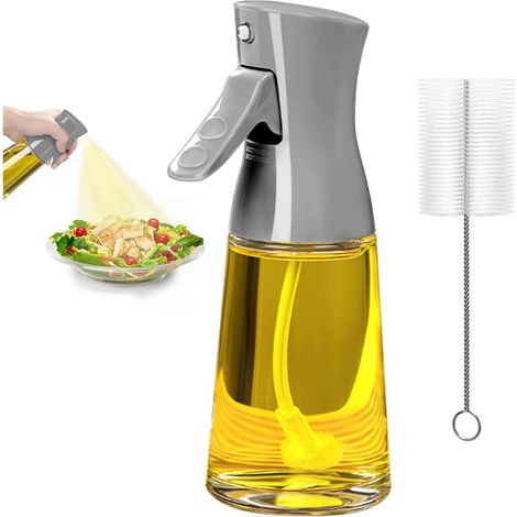 Flacon pulvérisateur rechargeable pour huile et huile d'olive, 180 ml, pour vinaigre, pour une application contrôlée des assaisonnements en cuisine.-AquaForge (1/5)