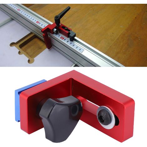 Outil de guidage pour le travail du bois : localisateur de goulotte type 30, connecteur de support en alliage d'aluminium, butée de rail d'onglet. (1/5)