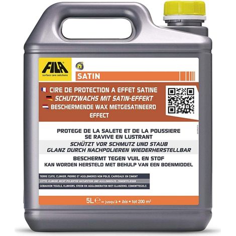 Satin cera protettiva satinata per pavimenti in pietra e cotto 5 litri (1/5)