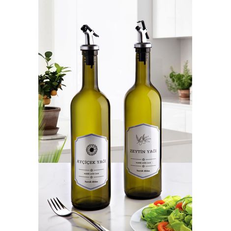 Juego de dispensador de aceite Set Multicolor