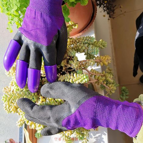 2 Paar Gartenhandschuhe zum Graben, Pflanzen und Jäten für Damen und Herren (1/5)