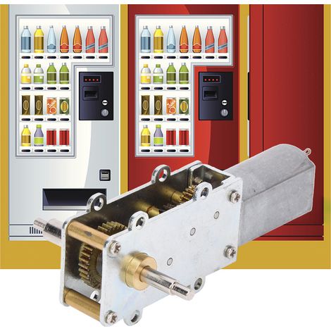 Moteur à engrenage à vis sans fin, moteur pour jouets électriques, réducteur de vitesse, CC 3-24 V, pour applications polyvalentes, 32 tr/min (1/5)