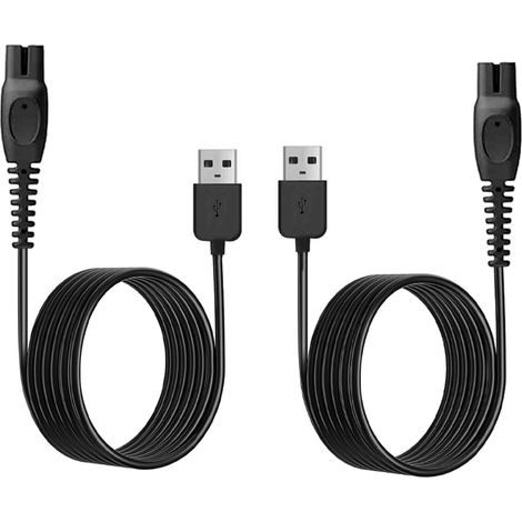 USB One Blade Charger Cable Compatible with QP2724 QP2834 QP4530 QP4631 QP1924 MG5910 MG9510 MG9520 Charging Cable, 1 m Pack of 2 (1/5)
