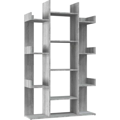 Maison Exclusive - Libreria Grigio Sonoma 86x25,5x140 cm in Legno Multistrato