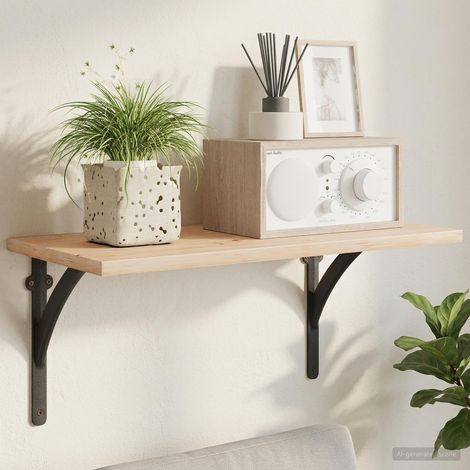 vidaXL Soportes para estanterías de pared 2 uds. Negro 10 x 10 x 3 cm (1/5)