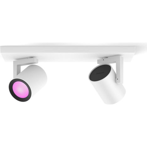 PHILIPS HUE Hue White and Color Ambiance Spot double Argenta (1/5)