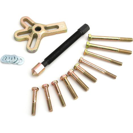 Kit 13 pièces extracteur de réparation auto, outil de démontage pour volant et poulie de vilebrequin, entretien mécanique (1/3)