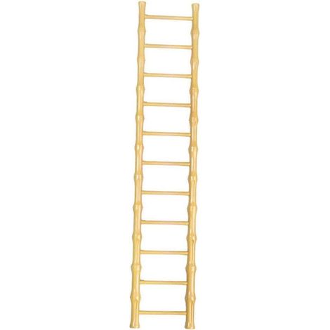 Mini échelle miniature décorative, accessoire pour maison de poupée, jardin féérique, chambre, bureau, étagère-Yellow 11 Step (1/5)