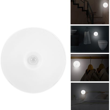 LED-Nachtlicht mit USB-Ladefunktion, Bewegungsmelder und Magnet für den Innenbereich, Weiß (1/5)