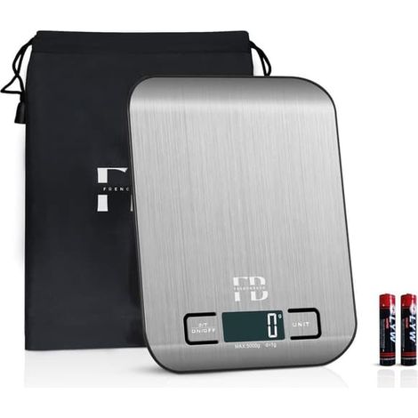 Filiyano-Balance de cuisine électronique 5 kg, balance alimentaire numérique avec écran LCD, fonction tare, étui de protection inclus (1/5)