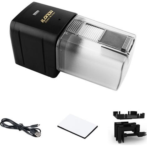 iLONDA USB-betriebener, WLAN-fähiger, intelligenter, automatischer Futterspender für Aquarien und Fischbecken, geeignet für Zuhause und Haushalt, mit Timer, App-Steuerung, Fernbedienung, 24 Sprachen, (1/5)