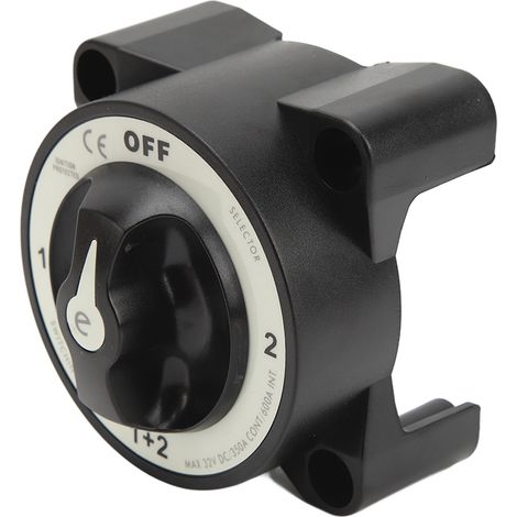Disjoncteur de batterie marine 350A, interrupteur de déconnexion de batterie robuste à 4 positions, adapté aux camping-cars et aux yachts d'une capacité de 32 V. (1/5)