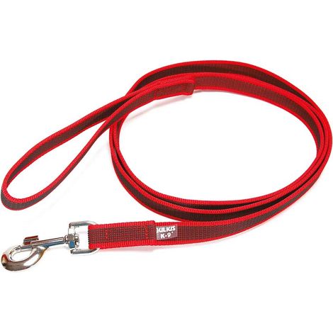 Rosso - Guinzaglio Julius K9 Color & Gray super grip 200 cm per cani max 50 kg (1/5)