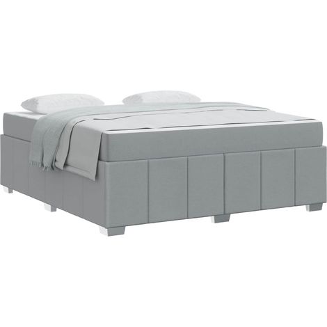 Maison Exclusive - Estructura de cama con colchón Gris Claro 180 (1/5)
