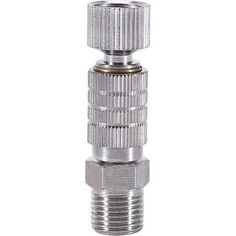 Connecteur Rapide Aérographe 1/8 Pouce, Coupleur Déconnexion Rapide Laiton, Raccord pour Compresseur d'Air et Pistolet Aérographe, Pour Peinture, Maquillage et Nettoyage Facile (1/5)